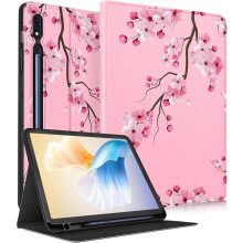 Compatibil cu Samsung Galaxy Tab S9Plus/S9FE Plus Husă Folio 12.4 Inch 2023 pentru femei și fete, cu suport pentru creion, drăguță