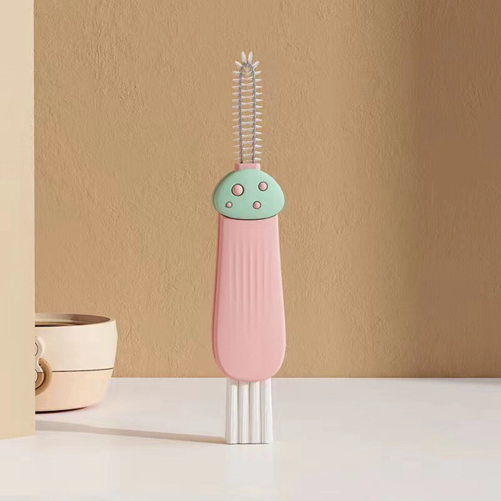 Cup Lid Cleaning Brush Pieces Cup Lid Detail Brush Mini Brush Suitable For Baby Bottles Milk Cups Glasses Compact Cleaning Brush