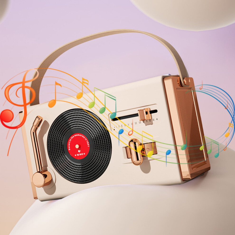 Speakers Gnobogi Retro Bluetooth Stereo Portable Outdoor Home Stereo Classical Portable Plug-In U Disk Stereo Portable Audio Clearance 9048212896401