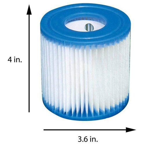 4 st poolfilterpatroner typ H ersättningspoolfilter för poolfilterpumprengörare 2