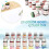 Μελάνι στυλό Kmxyo Smooth Writing24Colors Γυάλινο μπουκάλι Πολύχρωμο μελάνι ζωγραφικής για 2