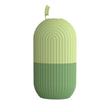 Rouleau de massage facial en silicone glacé, forme de cube, avec plateau O2X7 vert, taille unique