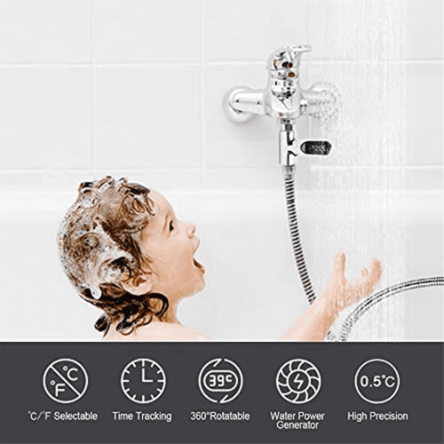 Duschtermometer LED digital display duschvattentermometer, badvattentermometer 2