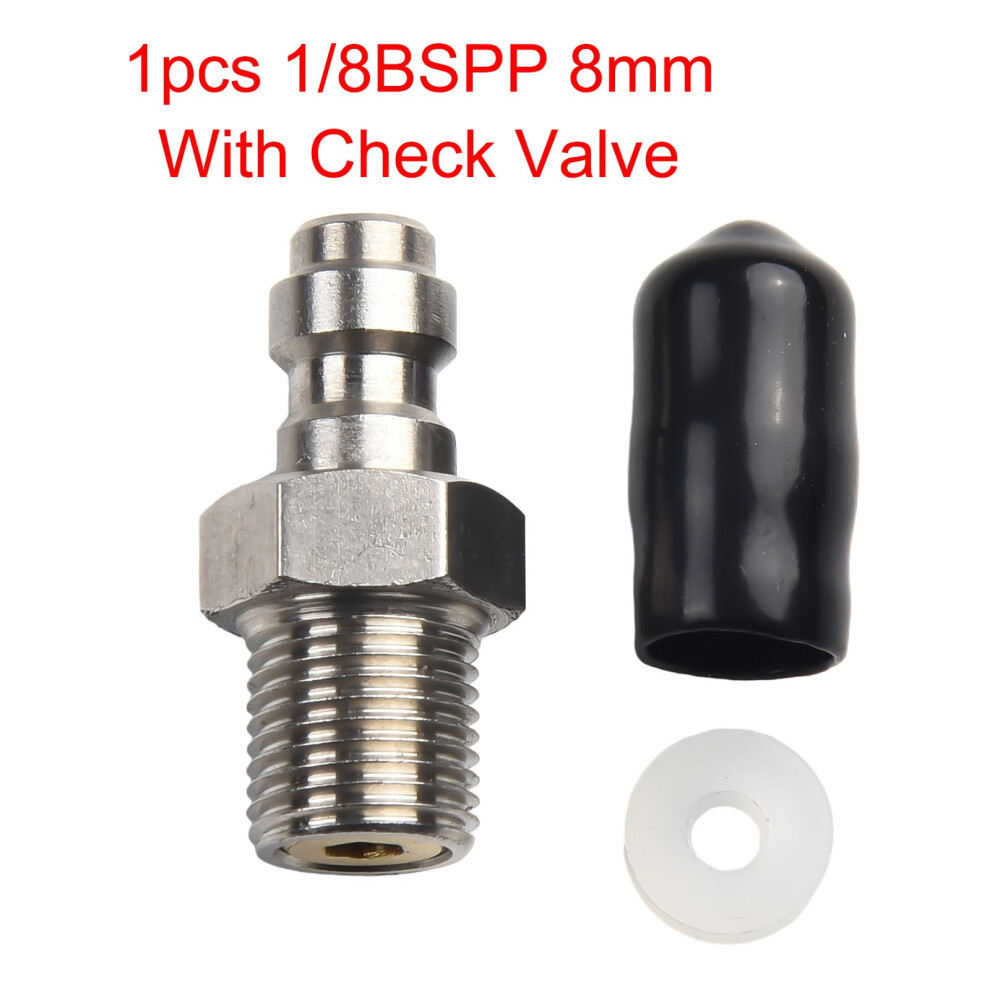 Mosiee Male Thread Quick Connect Valve Pcp Filling With Valve M10 1/8Npt 1/8Bspp Male Connector Mainly Accessory 9048212898955