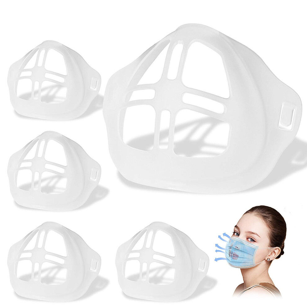 Face Mask Bracket 5Pcs Silicone Inner Support Frame For Comfortable Breathing And Lipstick Protection 9450606102584