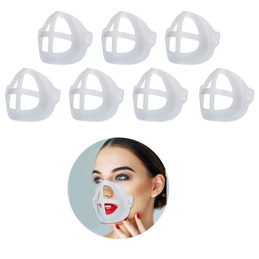Silicone Mask Bracket 7Pcs 3D Lipstick Protection Stand for Extra Breathing Space and Makeup Smudge Prevention