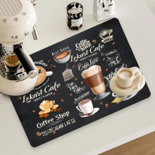 Tørkematte for oppvask, superabsorberende og enkel å rengjøre, kompatibel med kaffemaskin, holder benken tørr og stilig for hjem/bar