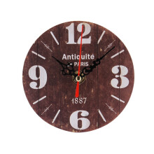 Jacenvly Grinch Christmas Decorations Clearance Vintage Style Non-Ticking Antique Wood Wall Clock for Home Kitchen Office Room Decor