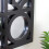 29.5" Black Framed Geometric Style Rectangular Wall Mirror 3