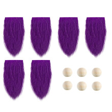 Vorgeschnittene Zwergenbärte und Holzkugeln, 12-teiliges Set für Ostern, Frühling, Sommer und Weihnachten