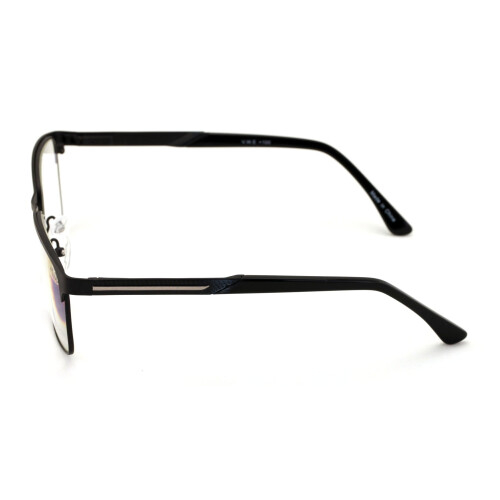Men Rectangular Stainless Steel Reading Glasses Anti Blue Ray Lens - Computer Reader - Wide Fitment 1