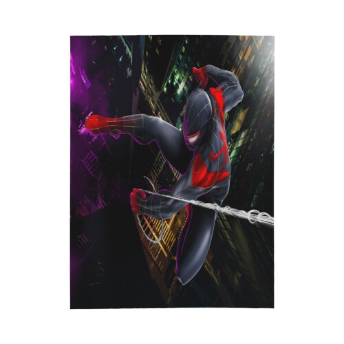 Blaincéad Lomra Spider-Man Braincéad Caithimh Thar a Bhog Cluthar, Gnéithe Leapa do Pháistí - Thar a Bhog 40"X30" 1
