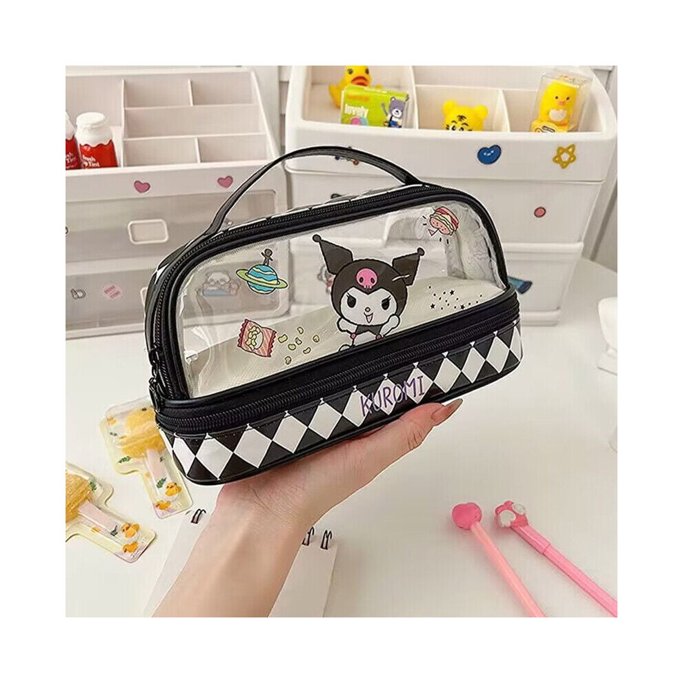 Cinnamoroll My Melody Kuromi Hello Kitty Makeup Bag Cosmetic Pencil Case Handbag