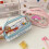 Cinnamoroll My Melody Kuromi Hello Kitty τσάντα μακιγιάζ, κασετίνα καλλυντικών, τσάντα χειρός 3