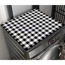 Nvzi Stofmat voor wasmachine en droger, 79 x 79 cm, sneldrogende absorberende mat voor wasruimte, keuken, bovenlader wasmachine, compatibel met A66