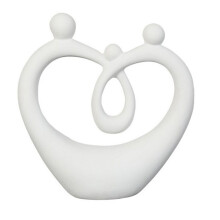 Escultura elegante da felicidade familiar - Escultura familiar atemporal para decoração de casa - Estátua decorativa abstrata para sala de estar