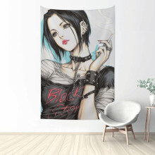 Nana Anime Wandteppich-Poster, Schlafzimmerdekoration, Wandbehang, für Teenager-Jungen-Mädchen-Wohnheim-Wohnzimmerdekoration