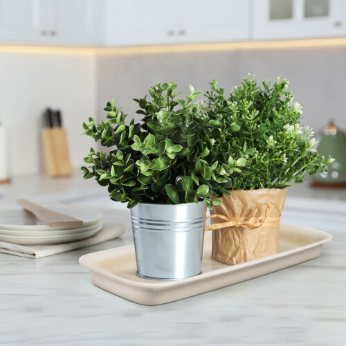 hengzirui12" rektangulära fat, 3-pack droppbricka för blomkruka 2