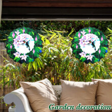 RnemiTe-amo Deals! Mückenschutz-Anhänger aus Eisen für Garten und Garten, dekorativer Wohnanhänger mit Kolibri-Windmechanismus zum Vertreiben von