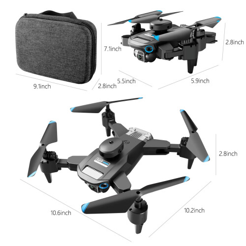 Viflosae Drone με κάμερα FPV HD 1080P, διατήρηση ύψους, λειτουργία Headless, ρύθμιση ταχύτητας, 2