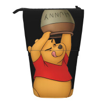 Winnie the Pooh creion caz drăguț desen animat în picioare creion caz creion suport creion husă cosmetice husă machiaj birou geantă