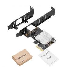 PCIEx1 2.5G Sreangaithe Gigabit2500M Cearrbhachais RJ45Comhéadan Cearrbhachais Gan Diosca Cárta Líonra In-Tosaithe Pex IO-PCE8125B-