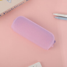 Cutie de creion creativă pentru studenți, dreptunghiulară, din silicon, cu textură sclipici, cu capacitate mare, pentru birou, papetărie de