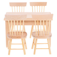 Mizh1Set di giocattoli simulati a forma di sedile retrò, decorazioni artificiali, oggetti di scena per layout fotografici, ornamenti in legno,
