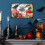 Placa de metal decorativa de Halloween Kayannuo, 30x20cm (12x8 polegadas), ideal para decorar paredes e portas internas. 7