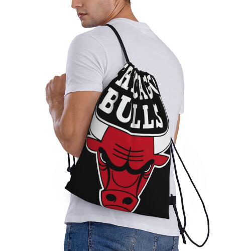 Τσάντα Bulls Classic με κορδόνι, πτυσσόμενη, αθλητική, γυμναστικής, τσάντα με κορδόνι, 2
