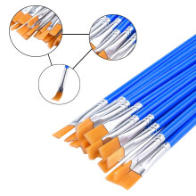 100 Pcs Flat Paint Brushes, Small Brush Bulk for Detail Painting Home Essentials