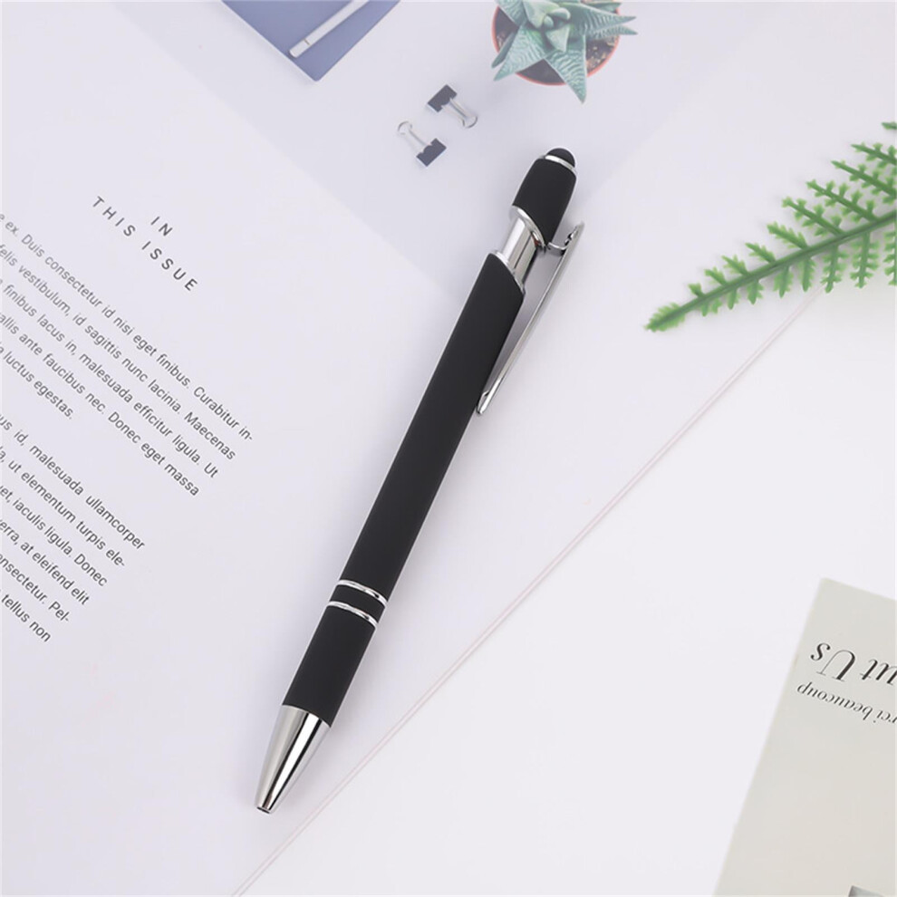 Pen Celebration Activ Bobasndm 12 Pack Ballpoint Pen With Stylus Tip 1.0Mm Smooth Writing Pen Metal Stylus Screen 10Ml Black 9191629646449
