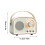 Jacenvly Bluetooth Audio Transmitter, Retro Mini Wireless Speaker Compatible with FM, USB, SD, Aux, Army Green 6