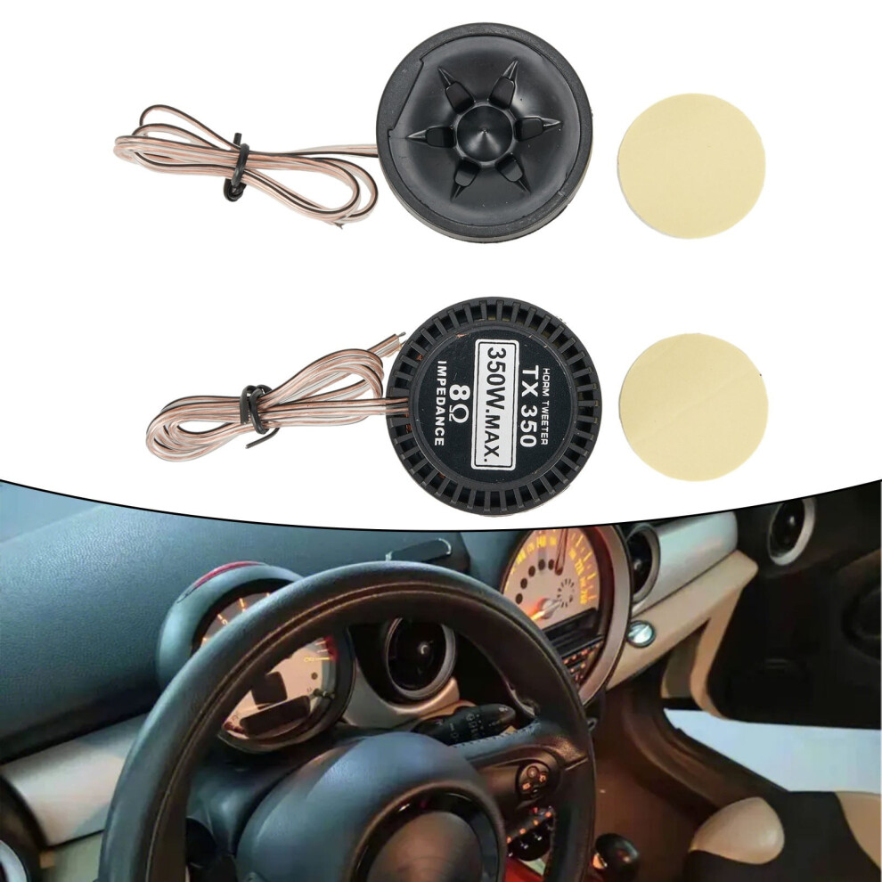 2Pcs 350W Car Speaker Audio Tweeter 91Db Loudspeaker Automobile Speaker 9191629646371