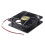 Gaothrán Fuaraithe Cearnógach Plaisteach Dubh 9025 90x25mm DC12V0.25A 2