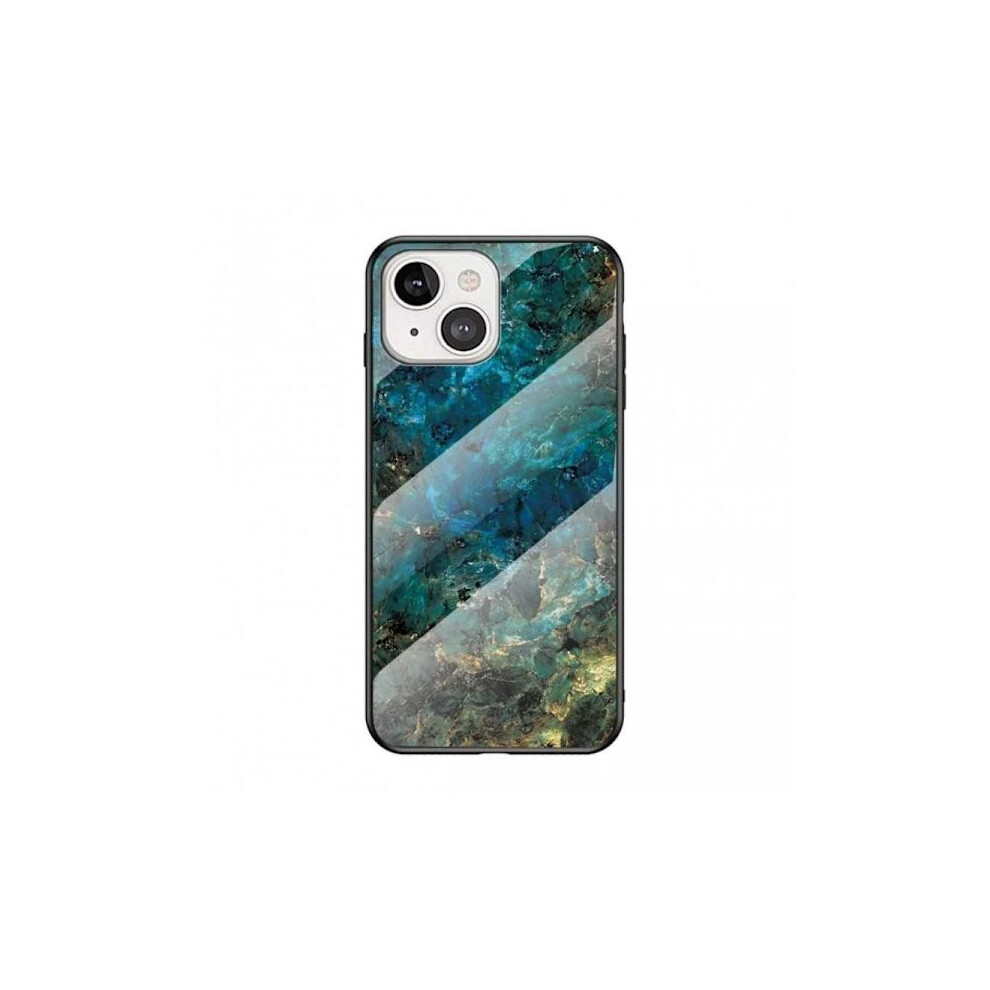 Compatible With Iphone 14 Plus Marble Case 9H Tempered Glass Back Glassback V2 Multicolor Black/White 9191629647606