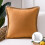 Phantoscope 18" x 18" Farmhouse Orange Polyester Throw Pillow 1