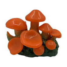Delicate Mini Mushroom Terrarium Mushroom Clump Naural Appearance Aquarium Decor for FishTank Habitat Decor Simulation M