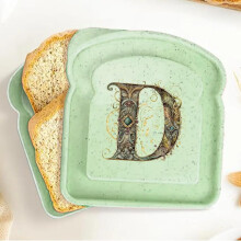 DEKAXID Customizable Toast Keeper With Lid - Fresh Bread Storage Box 26 Letters Available