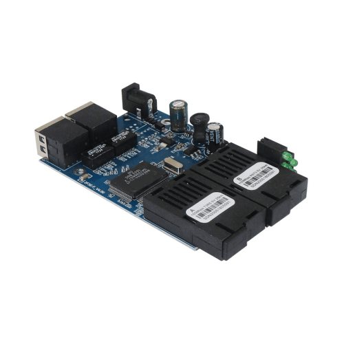τεμάχιο Διακόπτης οπτικών ινών Ethernet2RJ45UTP2 Μετατροπέας οπτικών μέσων οπτικών ινών