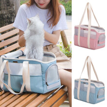 Happy Date Cat Carriers - Compatible with Dog Carrier for Small Medium Cats, Dogs, Puppies | Breathable Mesh Cross-body Pet Bag
