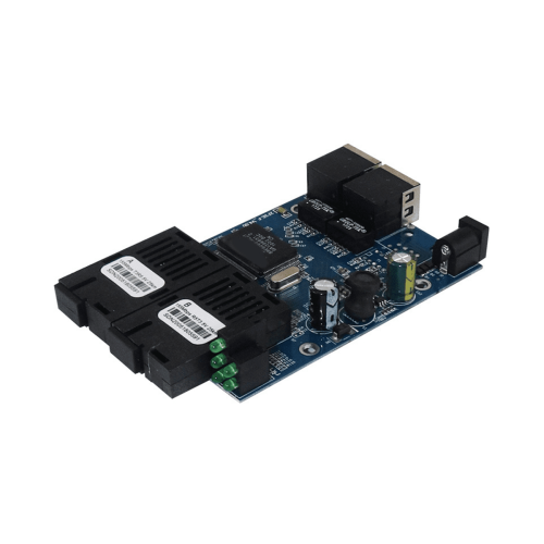 τεμάχιο Διακόπτης οπτικών ινών Ethernet2RJ45UTP2 Μετατροπέας οπτικών μέσων οπτικών ινών 1