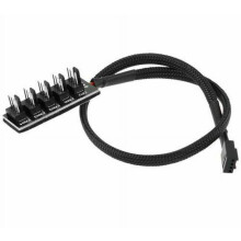 40cm 1 to 5 4-Pin PWM Fan CPU HUB Splitter PC Case Cooler Power Cable Adapter