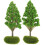 Artificial Mini Trees for DIY Scenery Landscape - 2 Pcs 1