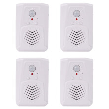 4X Sensor Bewegingsschakelaar Deurschakelaar MP3 Infrarood Deurbel Draadloze PIR Bewegingssensor Spraakprompt Welkom Deur