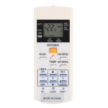 Télécommande Emoshayoga pour climatiseur, compatible avec le modèle A75C3297, accessoire en ABS, blanc, sans piles