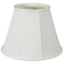 Abat-jour Empire profond de 30 cm (12 pouces) de Royal Designs, en lin blanc