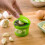 Donemore Mini Food Chopper - Μύλος Σκόρδου-Τζίντζερ, Κόφτης Λαχανικών, Τρίφτης & Κιμάς - 4