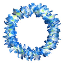 Colliers de fleurs hawaïens Tkrady - Collier de fleurs en soie colorées, décoration pour fête hawaïenne tropicale, accessoires de plage et de