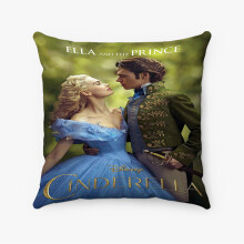 Taie d'oreiller AIVO Disney Cendrillon et le Prince, housse carrée personnalisée en polyester, coussin décoratif pour lit ou canapé - Compatible